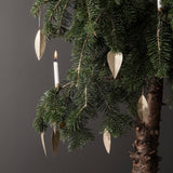 Leaf Brass Ornaments, Set of 4